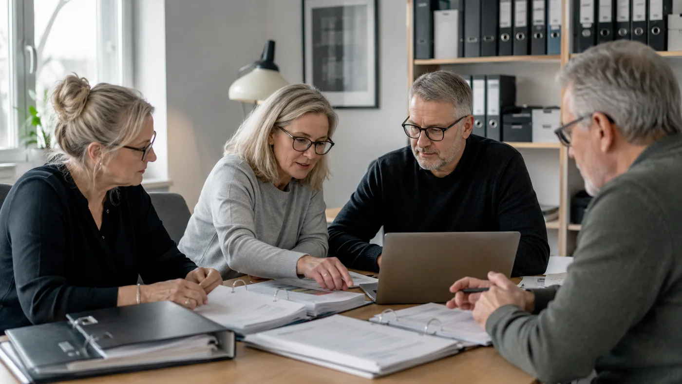 Bestyrelse arbejder med dokumenter og referater